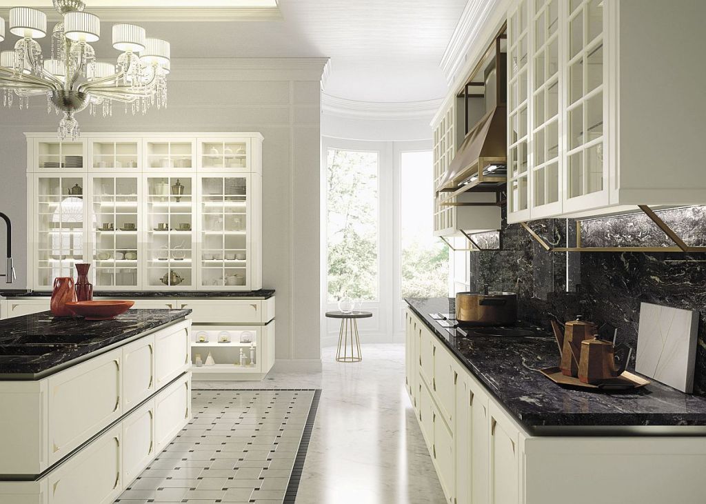 How does Italian cabinetry contribute to kitchen design aesthetics?